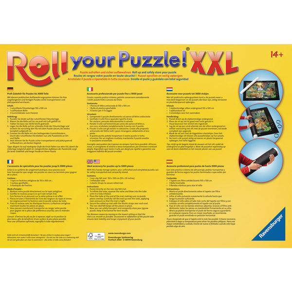 TELY Tapis de Puzzle Pliable en Feutre pour 2000 Pièces, Portable et Facile à Ranger (Extra Large