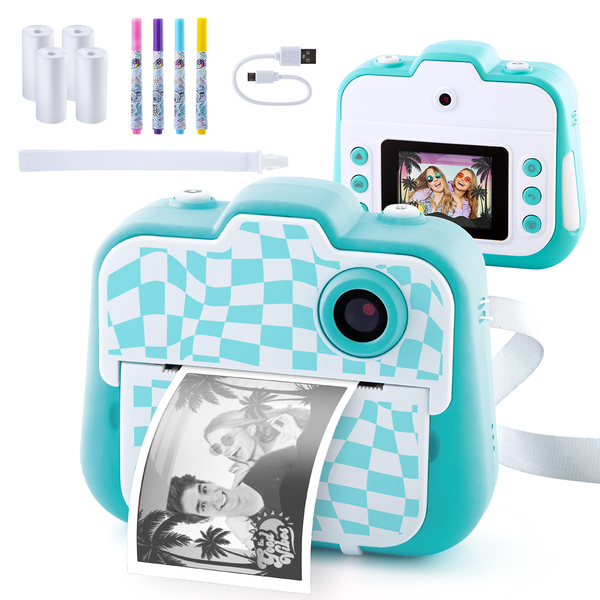 Masterbee Caméra pour Enfants avec Impression Instantanée, Cadeaux d'Anniversaire pour Filles et Garçons, Jouets Caméra Numérique pour Enfants, Vidéo HD 1080P, Cadeaux pour Garçons de 3, 4, 5, 6, 7, 8