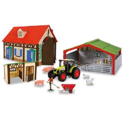 KNASON Ferme Animaux 23 Pièces – Figurines Réalistes, Tracteur, Clôtures – Jeu Éducatif Dès 3 Ans