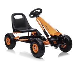BERG Buzzy Red – Kart à Pédales Pour Enfants 2-5 Ans – Siège Réglable 3 Positions – Pneus EVA 9″ – 4 Roues – Avance/recul/frein