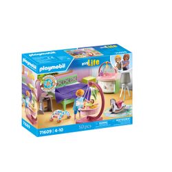 Playmobil 71649 Assistante Maternelle – 5 Figurines, Tour De Jeu, Toboggan, Poussette, Table à Langer – Dès 4 Ans, 74 Pièces