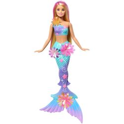 Barbie – Poupée Sirène Fleurs Magiques Blonde